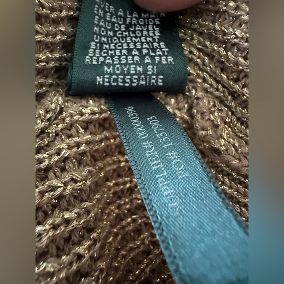 Lauren Ralph Lauren Tan Zip-Up Cardigan - Picture 9 of 11